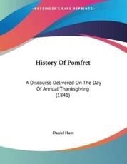 History Of Pomfret - Daniel Hunt (author)