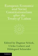 European Economic and Social Constitutionalism After the Treaty of Lisbon - Dagmar Schiek, Ulrike Liebert, Hildegard Schneider