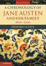 A Chronology of Jane Austen and her Family - Le Faye, Deirdre