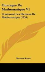 Ouvrages De Mathematique V1 - Bernard Lamy (author)