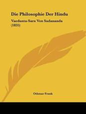 Die Philosophie Der Hindu - Othmar Frank (author)