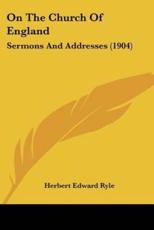 On The Church Of England - Herbert Edward Ryle