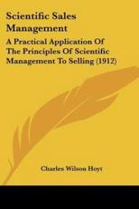 Scientific Sales Management - Charles Wilson Hoyt (author)