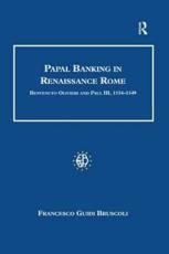 Papal Banking in Renaissance Rome - Francesco Guidi Bruscoli (author)