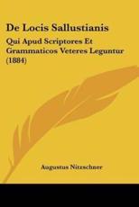 De Locis Sallustianis - Augustus Nitzschner (author)