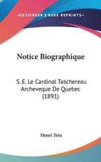 Notice Biographique - Henri Tetu (author)