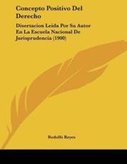 Concepto Positivo Del Derecho - Rodolfo Reyes (author)