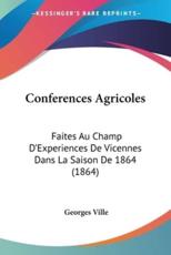 Conferences Agricoles - Georges Ville