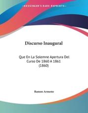 Discurso Inaugural - Ramon Armesto (author)