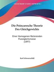 Die Poincaresche Theorie Des Gleichgewichts - Karl Schwarzschild