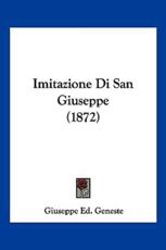Imitazione Di San Giuseppe (1872) - Giuseppe Ed Geneste (author)
