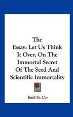 The Essay - Emil St Cyr (author)