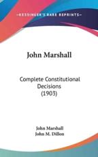 John Marshall - John Marshall, Regius Professor of Greek John M Dillon (editor)