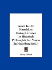 Adam in Der Staatslehre - Georg Jellinek