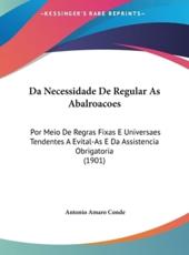 Da Necessidade De Regular as Abalroacoes - Antonio Amaro Conde (author)