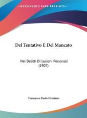 Del Tentativo E Del Mancato - Francesco Paolo Orestano (author)