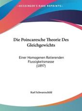 Die Poincaresche Theorie Des Gleichgewichts - Karl Schwarzschild