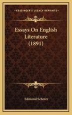 Essays on English Literature (1891) - Edmond Scherer (author)