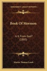 Book of Mormon - Martin Thomas Lamb (author)
