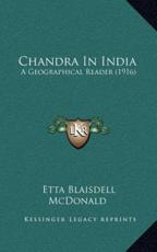 Chandra In India - Etta Blaisdell McDonald (author)
