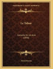Le Talion - Michel Provins (author)