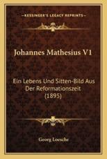 Johannes Mathesius V1 - Georg Loesche