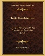 Traite D'Architecture - Sebastien Le Clerc