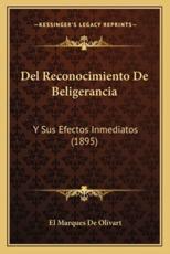 Del Reconocimiento De Beligerancia - El Marques De Olivart (author)