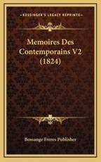 Memoires Des Contemporains V2 (1824)