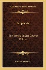 Carpaccio - Ernesto P Molmenti