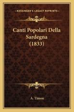 Canti Popolari Della Sardegna (1833)