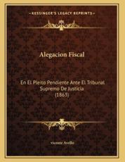 Alegacion Fiscal - Vicente Avello (author)