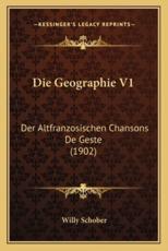 Die Geographie V1 - Willy Schober (author)