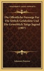 Die Offentliche Fursorge Fur Die Sittlich Gefahrdete Und Die Gewerblich Tatige Jugend (1907) - Johannes Petersen (author)