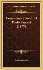 Commemorazione Del Paolo Panceri (1877) - Emilio Cornalia (author)