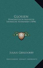 Glossen - Julius Gersdorff