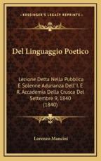 Del Linguaggio Poetico - Lorenzo Mancini (author)