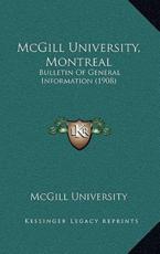 McGill University, Montreal - McGill University (author)
