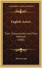 English Actors - Henry Irving (author)