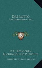 Das Lotto - C H Beckschen Buchhandlung Publisher (other)