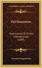 Del Sionnismo - Temistocle Bogianckino (author)