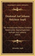 Denkmal Auf Johann Melchior Aepli - Alexander Aepli