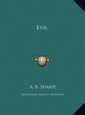 Evil - A B Sharpe (author)