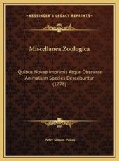 Miscellanea Zoologica - Peter Simon Pallas (author)