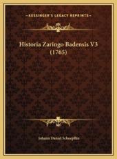 Historia Zaringo Badensis V3 (1765) - Johann Daniel Schoepflin (author)