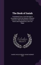The Book of Isaiah - Samuel Rolles Driver, George Herbert Box