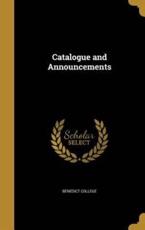 Catalogue and Announcements - Benedict College (creator)
