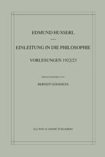 Einleitung in Die Philosophie - Edmund Husserl, Berndt Goossens