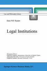 Legal Institutions - D. W. P. Ruiter