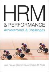 HRM and Performance - J Paauwe, David Guest, Patrick M Wright